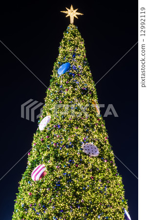 Christmas tree and decorations and lights Christmas tree and decorations and lights 12992119