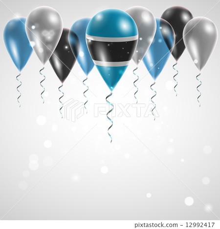 Flag of Botswana on balloon Flag of Botswana on balloon 12992417