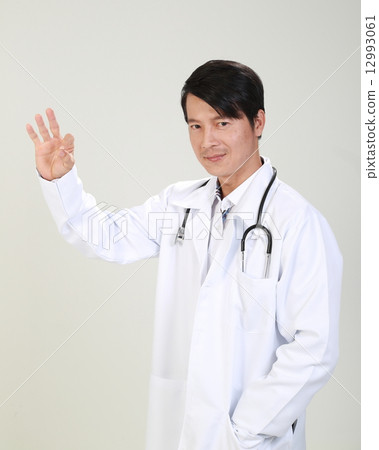 Male Doctor Showing OK Sign 12993061