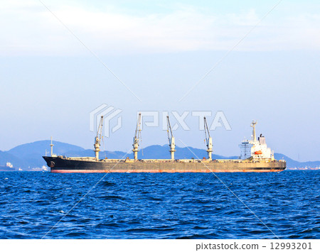 Large ship on sea 12993201