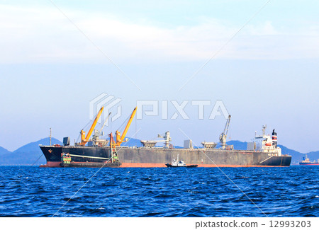 Large ship on sea 12993203