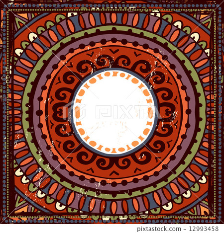 Hand drawn frame in aboriginal style 12993458