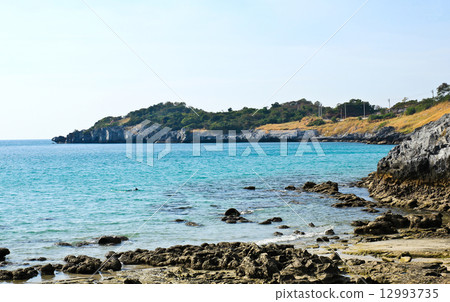 Tumpung beach at Sichang Island ,Chonburi ,Thailand. Tumpung beach at Sichang Island ,Chonburi ,Thailand. 12993735