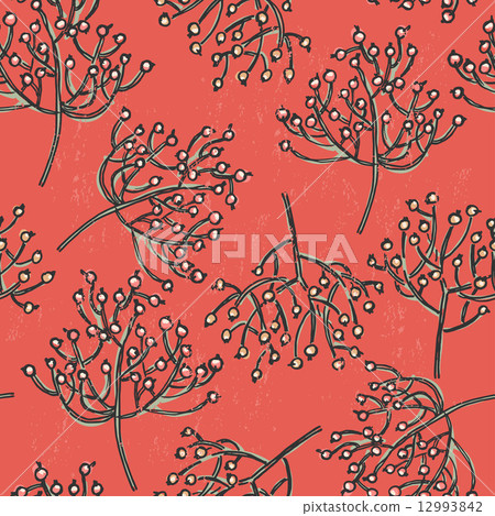 Tender twigs seamles pattern 12993842