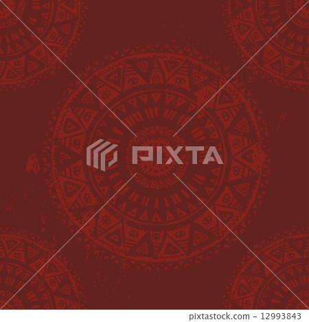 Terracotta tones tribal seamless pattern 12993843
