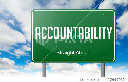 Accountability on Highway Signpost. - Stock Illustration [12994012] - PIXTA