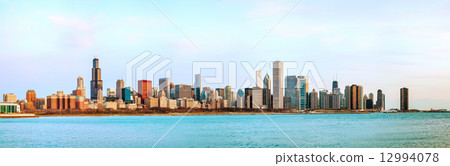 Chicago downtown cityscape panorama 12994078