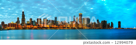 Chicago downtown cityscape panorama 12994079