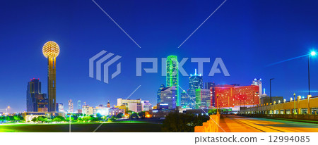 Panoramic overview of downtown Dallas 12994085