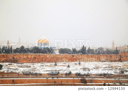 Overview of Old City in Jerusalem, Israel 12994130