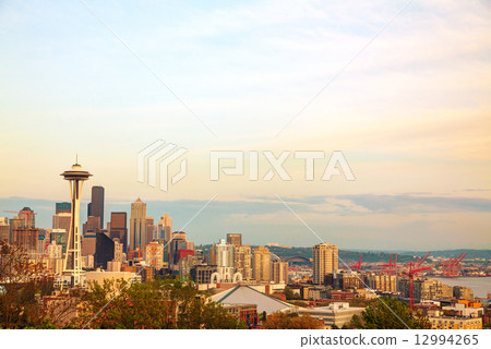 Downtown Seattle as seen from the Kerry park 12994265