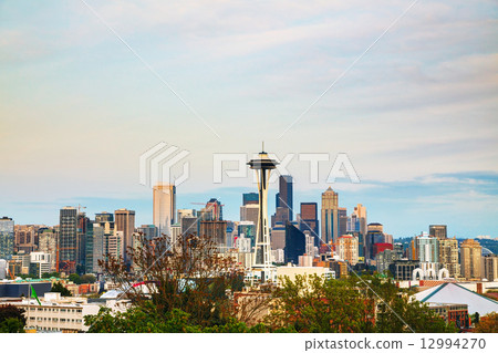 Downtown Seattle as seen from the Kerry park Downtown Seattle as seen from the Kerry park 12994270