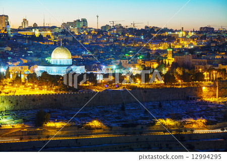Overview of Old City in Jerusalem, Israel Overview of Old City in Jerusalem, Israel 12994295