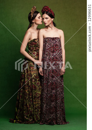 fashion ethnic girl in full growth 12996631