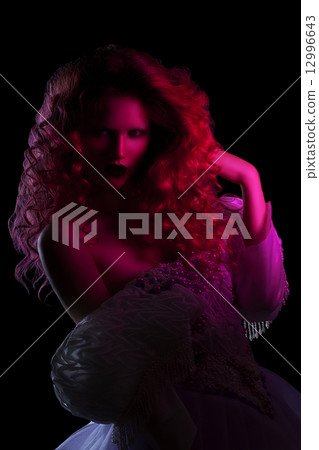 beauty curly-haired girl beauty curly-haired girl 12996643