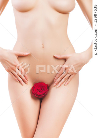 healthy woman with red rose healthy woman with red rose 12997639
