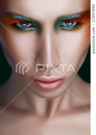 man full face makeup multicolor 12997899
