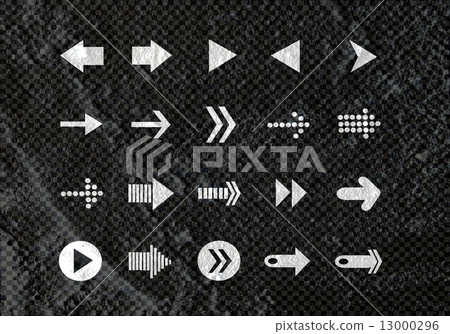 Arrow and Hand drawn sketch arrows collection on wall texture ba 13000296