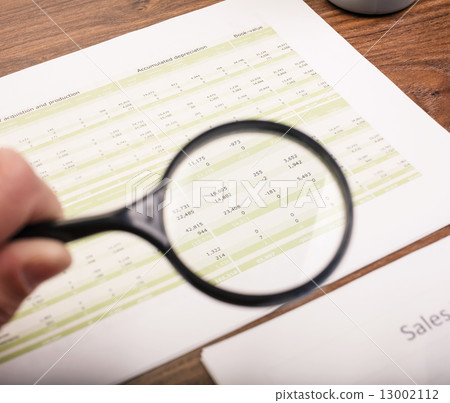 Businessman checking a report 13002112