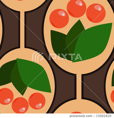 Berry pattern-插圖素材 [13002820] - PIXTA圖庫