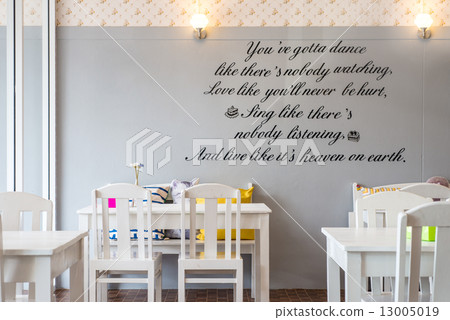 Interior of Modern colourful coffee house Interior of Modern colourful coffee house 13005019