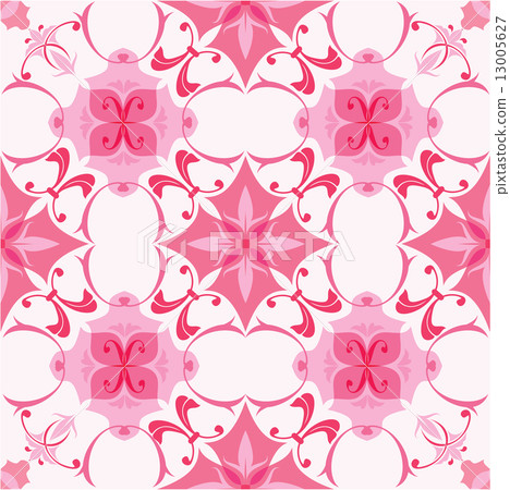 Seamless pattern in pink colors - Stock Illustration [13005627] - PIXTA