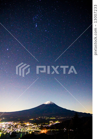 Mt. Fuji on a starry night Mt. Fuji on a starry night 13007233