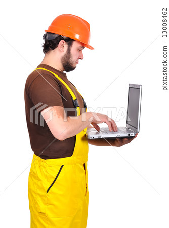 builder with notebook builder with notebook 13008462