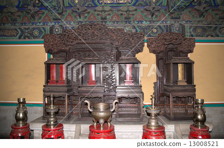 Temple of Heaven (Altar of Heaven)-- Inside the Hall of Prayer f 13008521