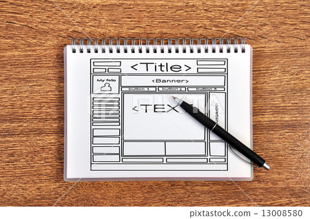 notebook with template web page notebook with template web page 13008580