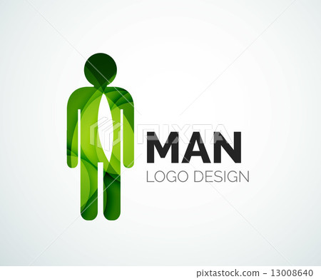 Abstract logo - man icon 13008640