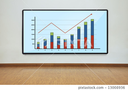 plasma panel with graph plasma panel with graph 13008936