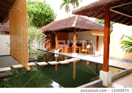 SPA with outdoor jacuzzi at  luxury hotel, Bentota, Sri Lanka 13008974