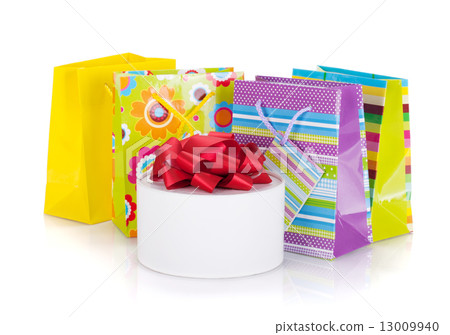 Colored gift bags and box Colored gift bags and box 13009940