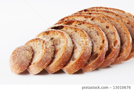 Bread isolated on white 13010676