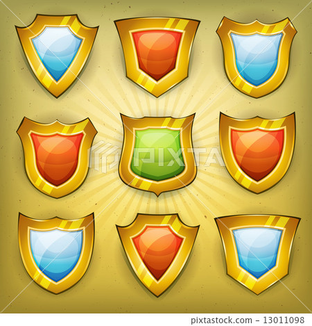 Shield Security Icons For Ui Game 13011098