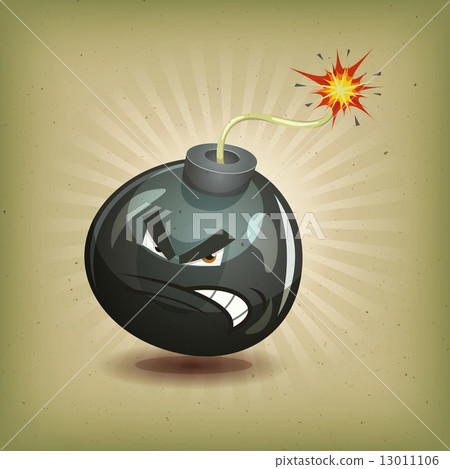 Vintage Angry Bomb Character Vintage Angry Bomb Character 13011106