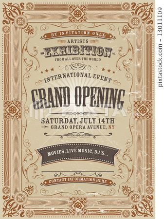 Vintage Invitation Background Vintage Invitation Background 13011109