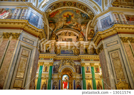 Altar in Saint Isaac's Cathedral. St. Petersburg, Russia 13011574