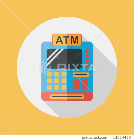 shopping cash register flat icon with long shadow,eps10 shopping cash register flat icon with long shadow,eps10 13014450