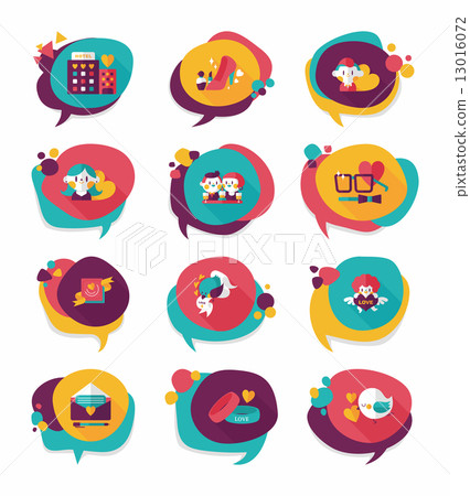 Valentine***s Day speech bubble banner flat design background se Valentine***s Day speech bubble banner flat design background se 13016072