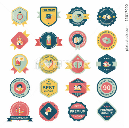 Valentine***s Day badge flat banner design background set, eps10 Valentine***s Day badge flat banner design background set, eps10 13017090