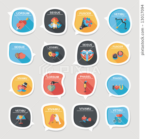Valentine***s Day speech bubble banner flat design background se Valentine***s Day speech bubble banner flat design background se 13017094