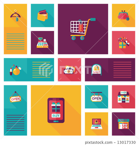 shopping flat app ui background,eps10 shopping flat app ui background,eps10 13017330