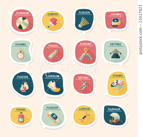 Sport speech bubble flat banner design background set, eps10 Sport speech bubble flat banner design background set, eps10 13017921
