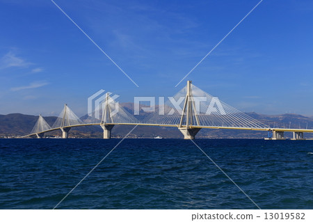 Rio - Antirio suspension bridge, Patra, Greece 13019582