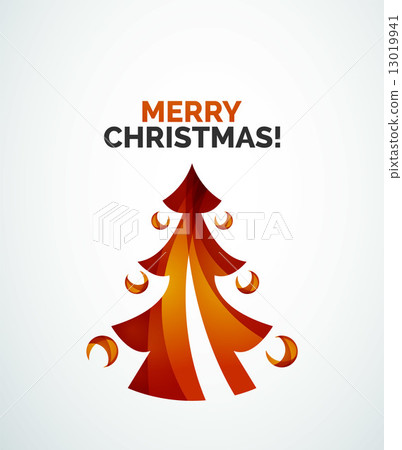 Christmas tree geometric design 13019941