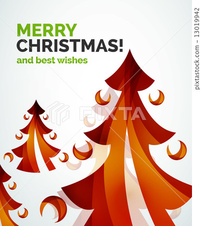 Christmas tree geometric design 13019942