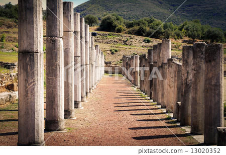 ruins in ancient city of Messina, Greece ruins in ancient city of Messina, Greece 13020352
