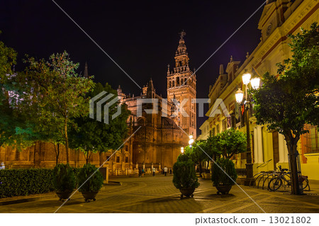 Cathedral La Giralda at Sevilla Spain 13021802